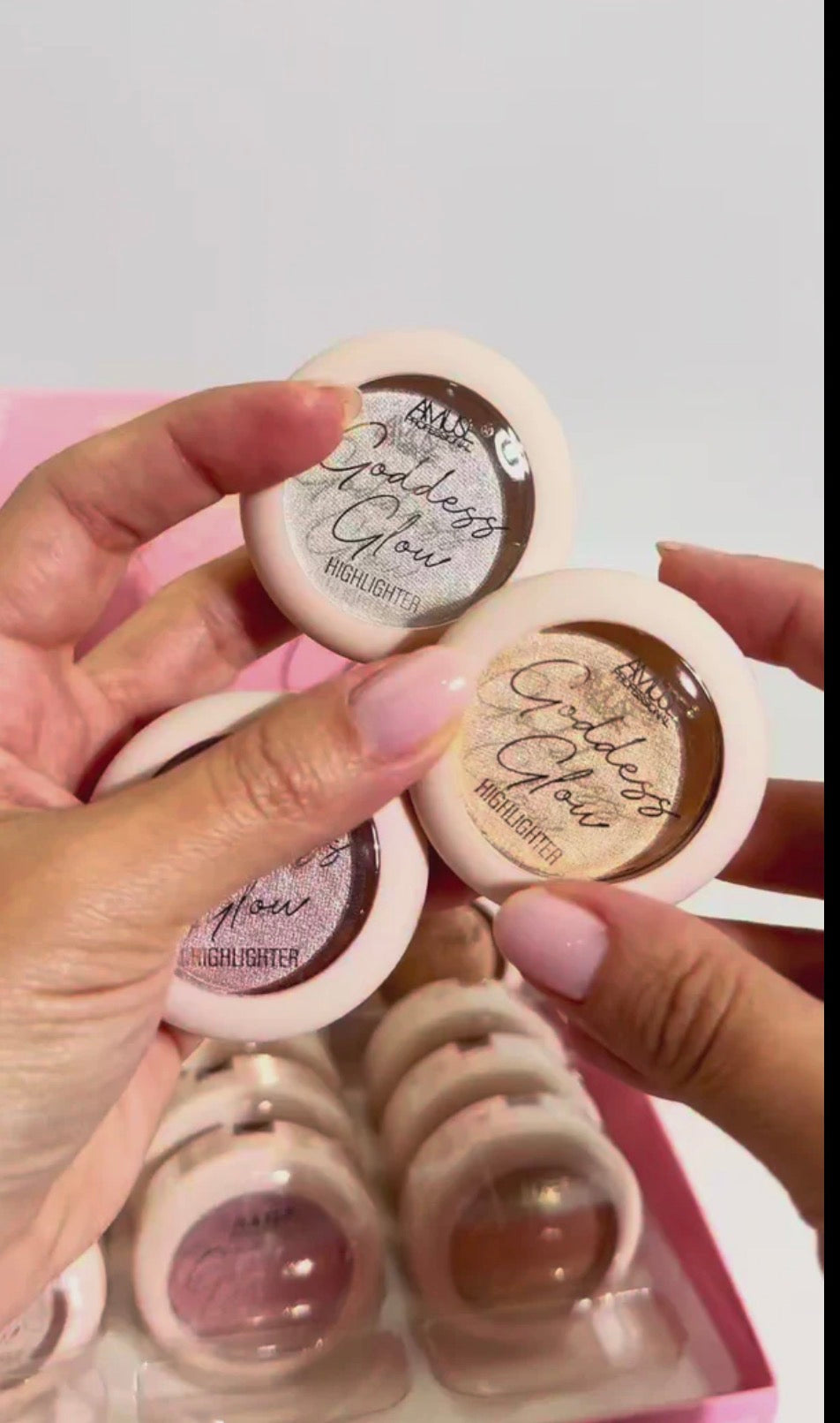 AMUSE GODDESS GLOW HIGHLIGHTER 6 DIFFERENT COLORS