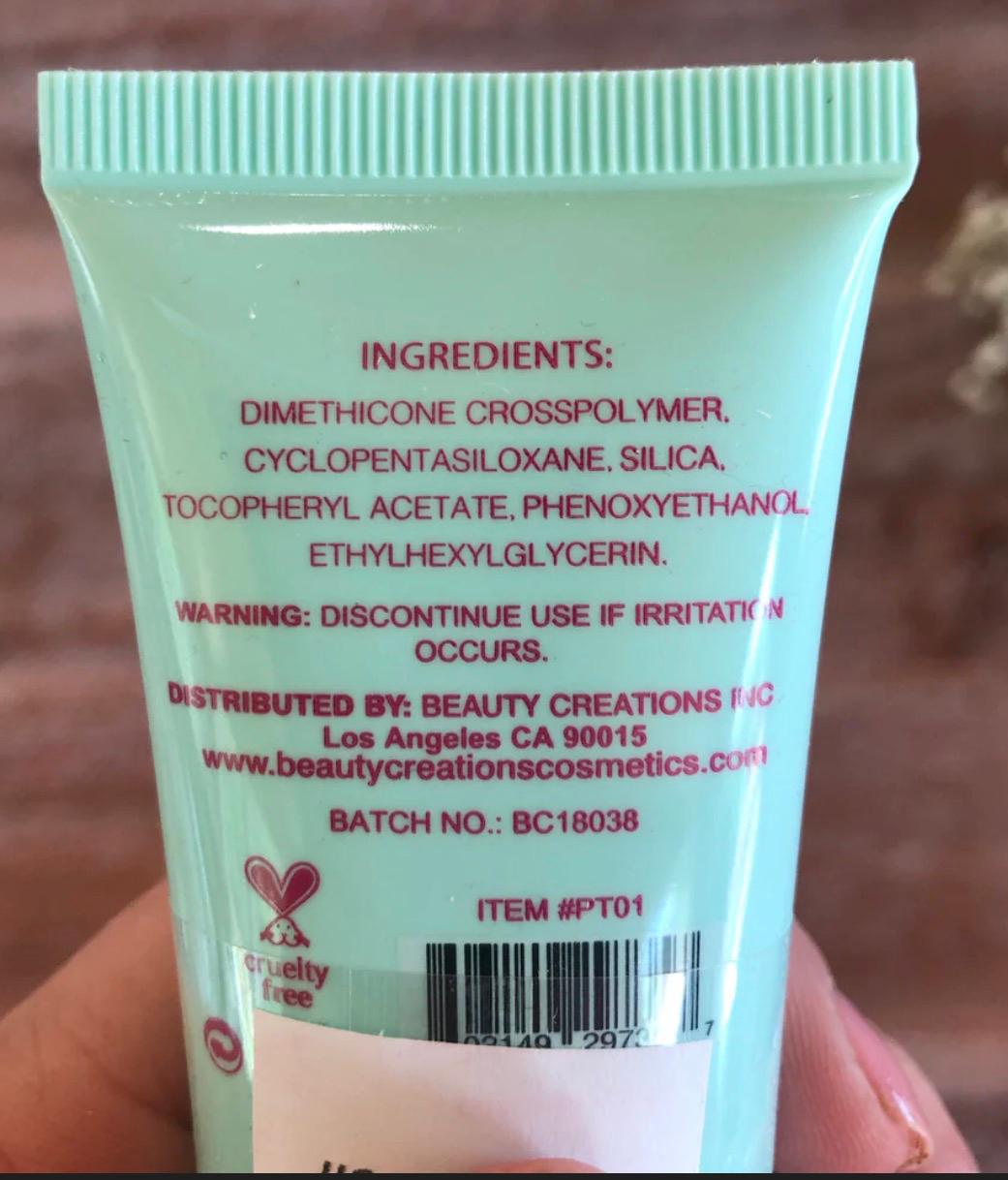 BEAUTY CREATIONS PORELESS FACE PRIMER